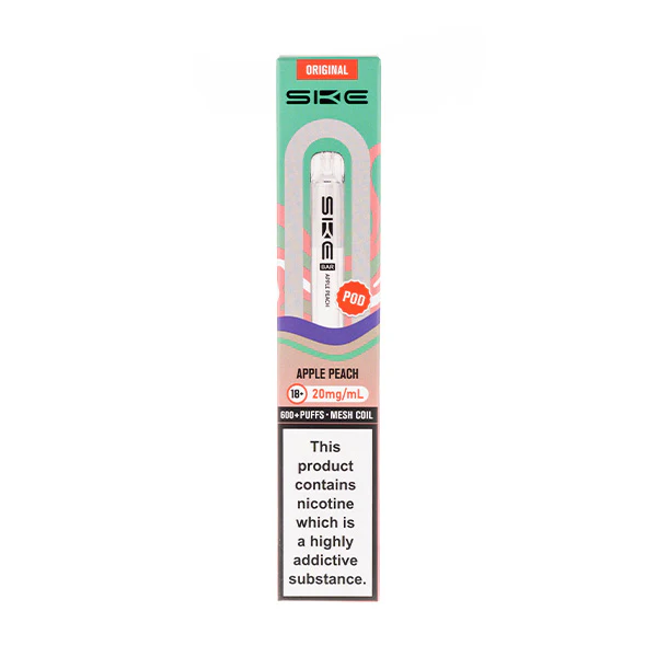 Apple Peach Crystal Bar 600 Prefilled Pod by SKE