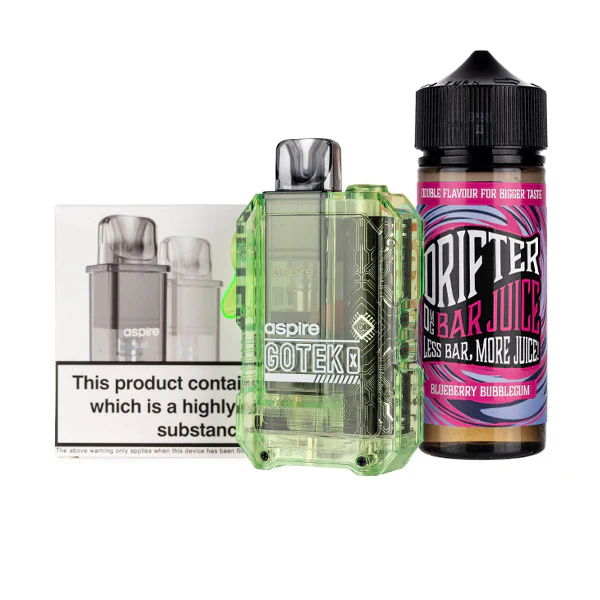 Aspire GoTek X Nicotine Free Bundle - Image 3