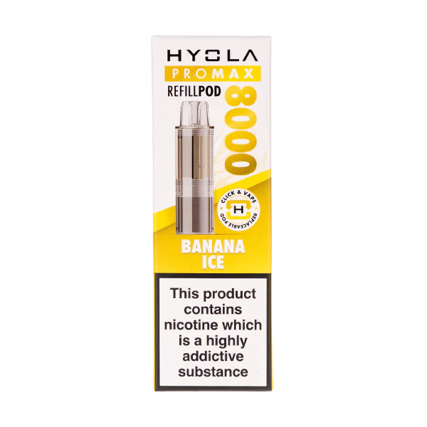 Banana Ice Pro Max 8000 Prefilled Pod + Refill by Hyola