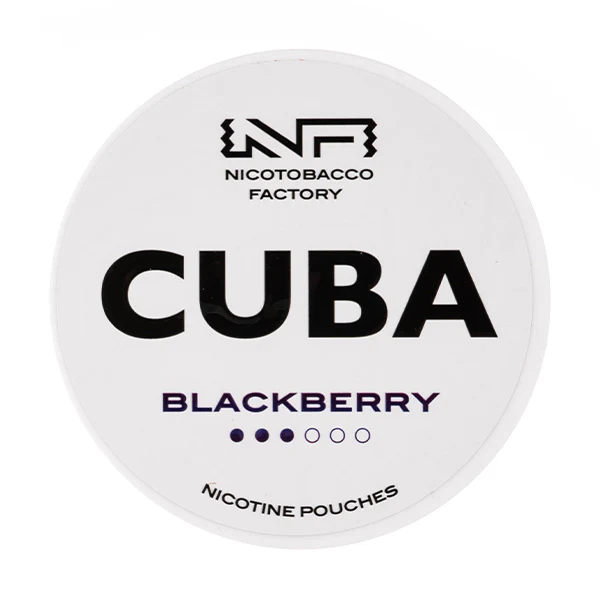 Blackberry Nicotine Pouches by Cuba White