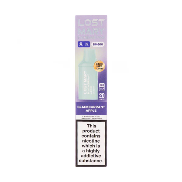 Blackcurrant Apple BM600 Prefilled Pods by Lost Mary