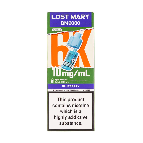 Blueberry BM6000 Prefilled Pod + Refill by Lost Mary - Image 2