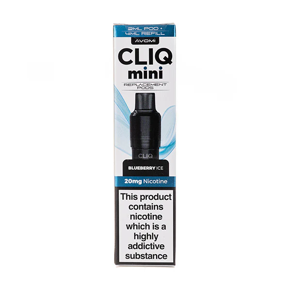 Blueberry Ice Cliq Mini Prefilled Pod + Refill by Avomi