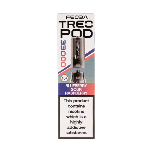 Blueberry Sour Raspberry Treo 33K Prefilled Pod by Feoba