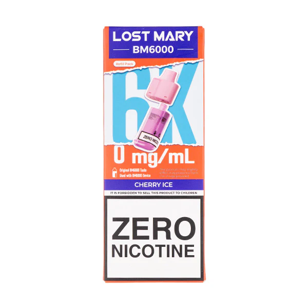 Cherry Ice BM6000 Prefilled Pod + Refill by Lost Mary - Image 2