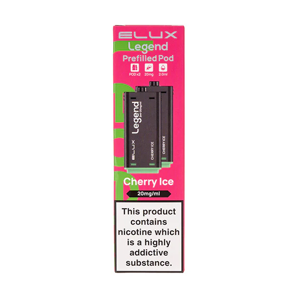 Cherry Ice Legend 1500 Prefilled Pods by Elux