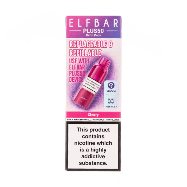 Cherry Plus 50 Prefilled Pod + Refill by Elf Bar