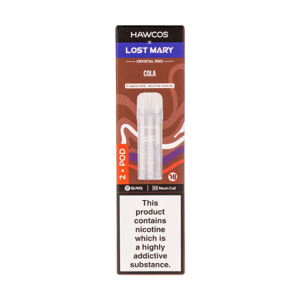 Cola Crystal Pro Prefilled Pods by Hawcos x Lost Mary