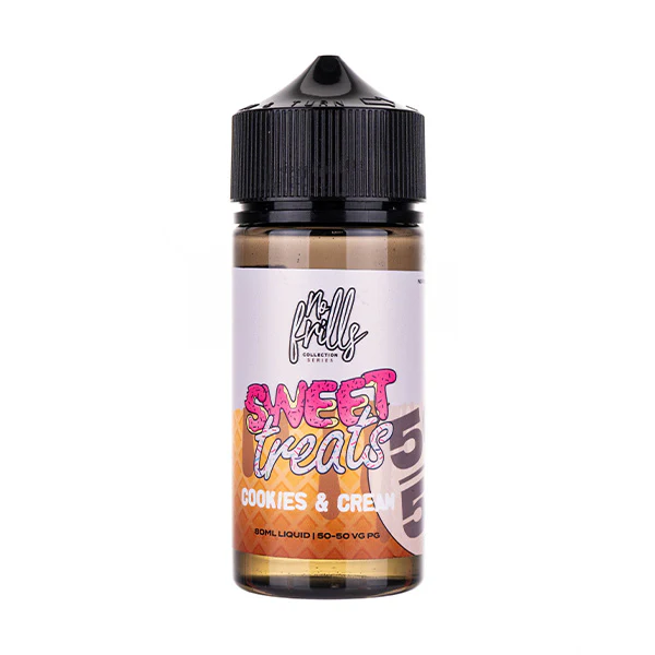 Cookies & Cream 80ml (50/50) Shortfill by No Frills Sweet Treats