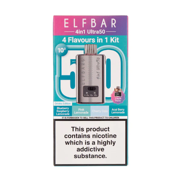 Elf Bar 4in1 Ultra 50 Prefilled Pod Kit - Image 6