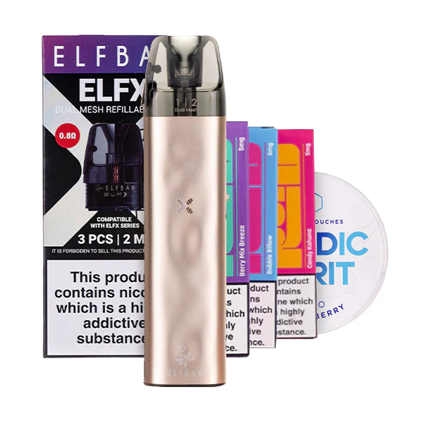 Elf Bar ELFX Mini Vape Kit & Nicotine Pouch Bundle - Image 2