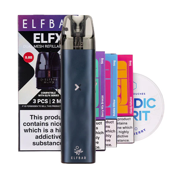 Elf Bar ELFX Mini Vape Kit & Nicotine Pouch Bundle - Image 5