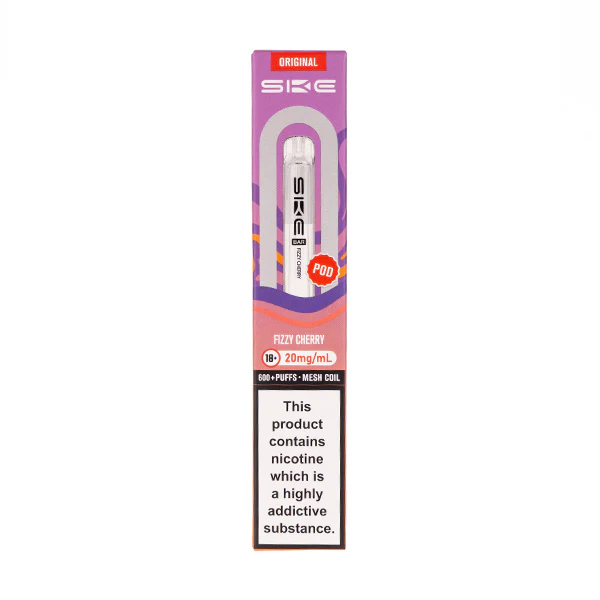 Fizzy Cherry Crystal Bar 600 Prefilled Pod by SKE