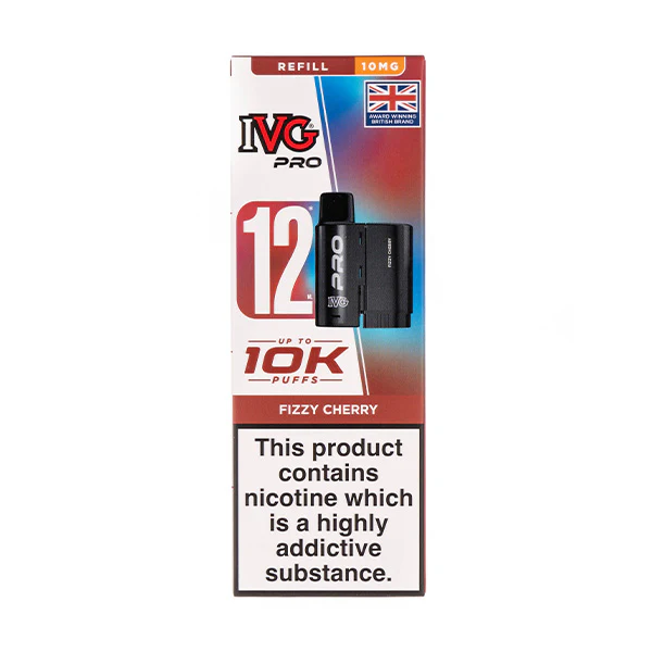 Fizzy Cherry Pro 12 Prefilled Pod + Refill by IVG (10mg)