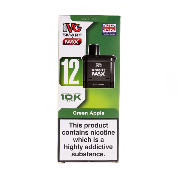 Green Apple Smart Max Prefilled Pod + Refill by IVG