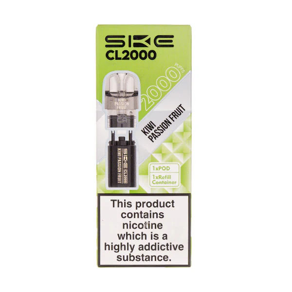 Kiwi Passion Fruit CL2000 Prefilled Pod + Refill by SKE