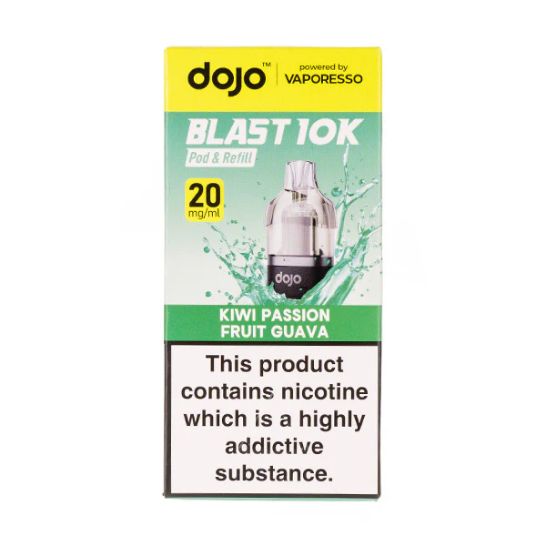 Kiwi Passionfruit Guava Dojo Blast 10K Prefilled Pod + Refill by Vaporesso