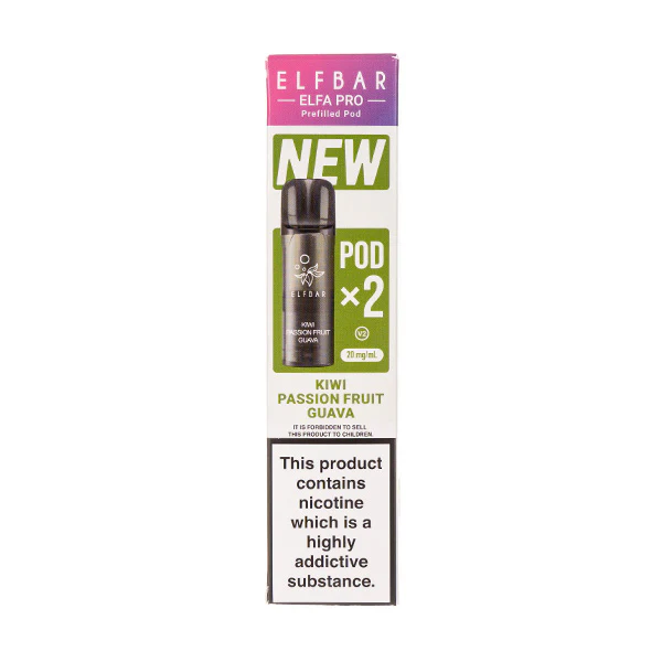 Kiwi Passionfruit Guava Elfa Pro V2 Prefilled Pods by Elf Bar