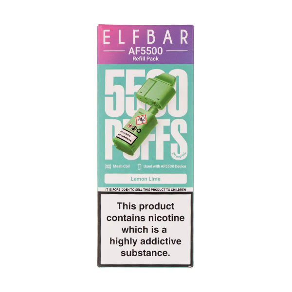 Lemon Lime AF5500 Prefilled Pod + Refill by Elf Bar
