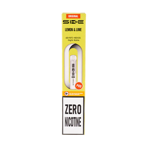 Lemon Lime Crystal Bar 600 Zero Nicotine Prefilled Pods by SKE