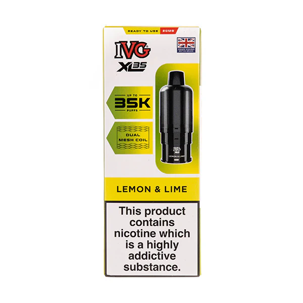 Lemon & Lime XL35 Prefilled Pod + Refills by IVG