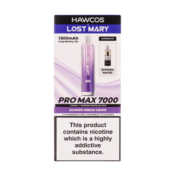 Hawcos x Lost Mary Pro Max 7000 Prefilled Pod Kit - Image 5