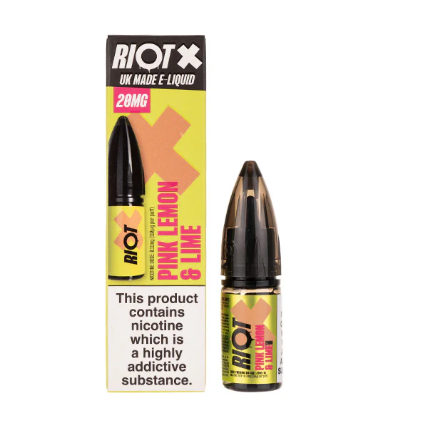 Pink Lemon & Lime Nic Salt E-Liquid by Riot X