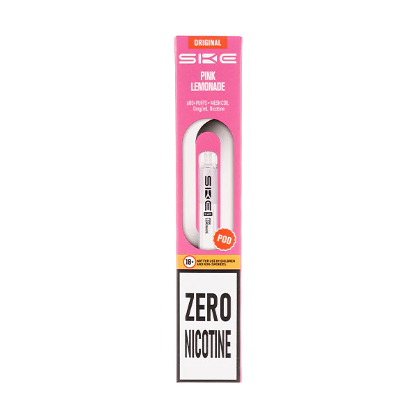 Pink Lemonade Crystal Bar 600 Zero Nicotine Prefilled Pods by SKE