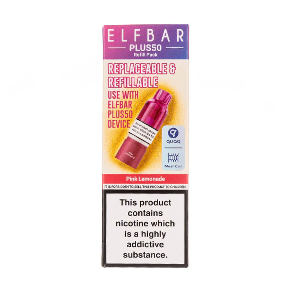 Pink Lemonade Plus 50 Prefilled Pod + Refill by Elf Bar