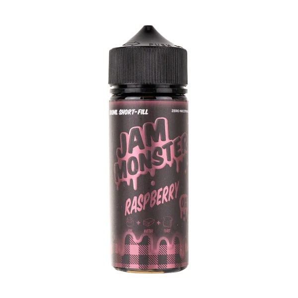 Raspberry 100ml Shortfill E-Liquid by Jam Monster
