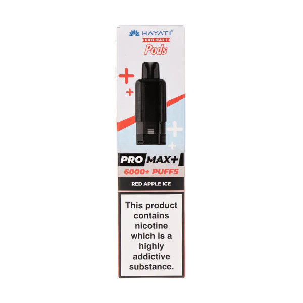 Red Apple Ice Pro Max Plus Prefilled Pod + Refill by Hayati