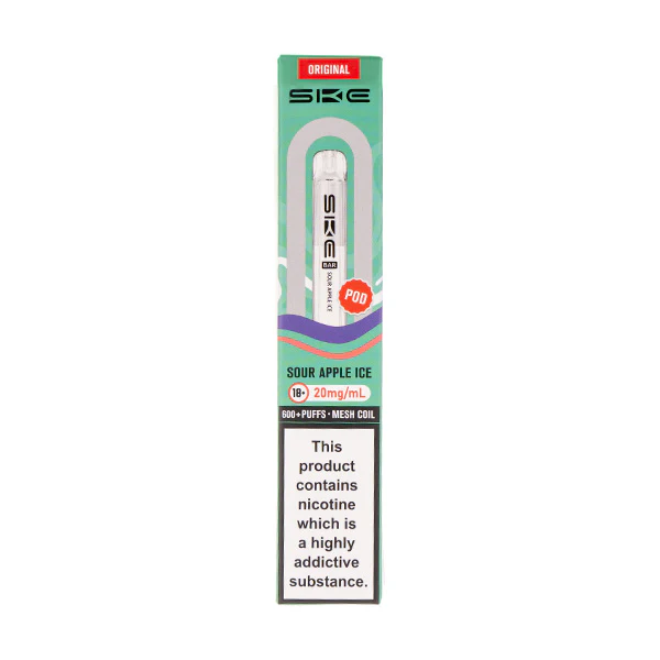 Sour Apple Ice Crystal Bar 600 Prefilled Pod by SKE