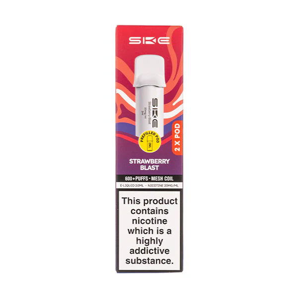 Strawberry Blast Crystal 600 Pro Prefilled Pods by SKE