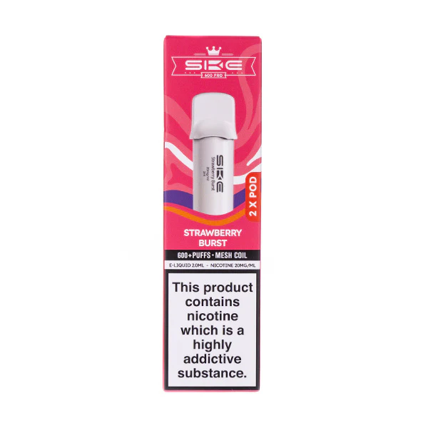 Strawberry Burst Crystal 600 Pro Prefilled Pods by SKE