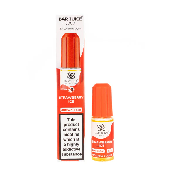 Strawberry Ice Nic Salt E-Liquid by Bar Juice 5000