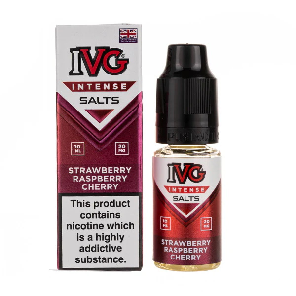 Strawberry Raspberry Cherry Nic Salt E-Liquid by IVG Intense Salts