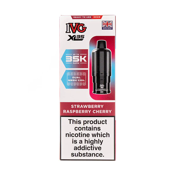 Strawberry Raspberry Cherry XL35 Prefilled Pod + Refills by IVG