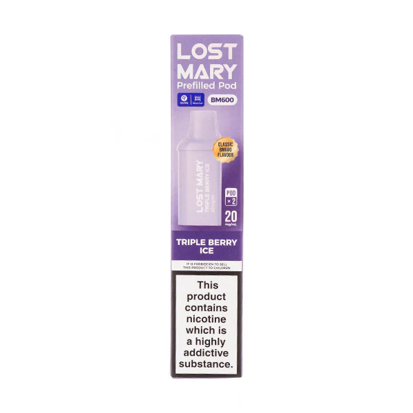 Triple Berry Ice BM600 Prefilled Pods by Lost Mary