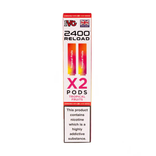 Tropical Fruits IVG 2400 Reload Replacement Pods - 2 Pack